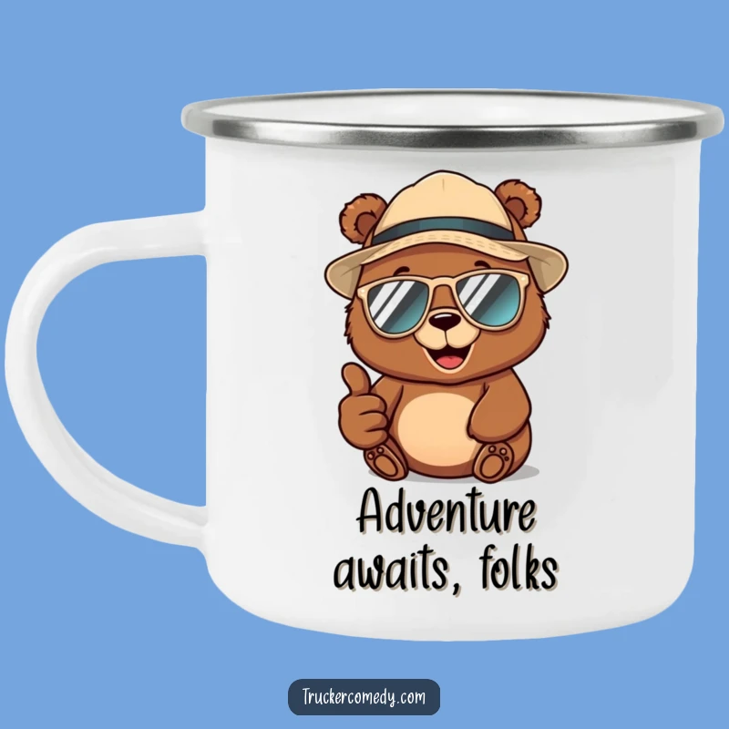 Campfire Coolness: Funny Bear Camping Mug, The Ultimate Funny Gift