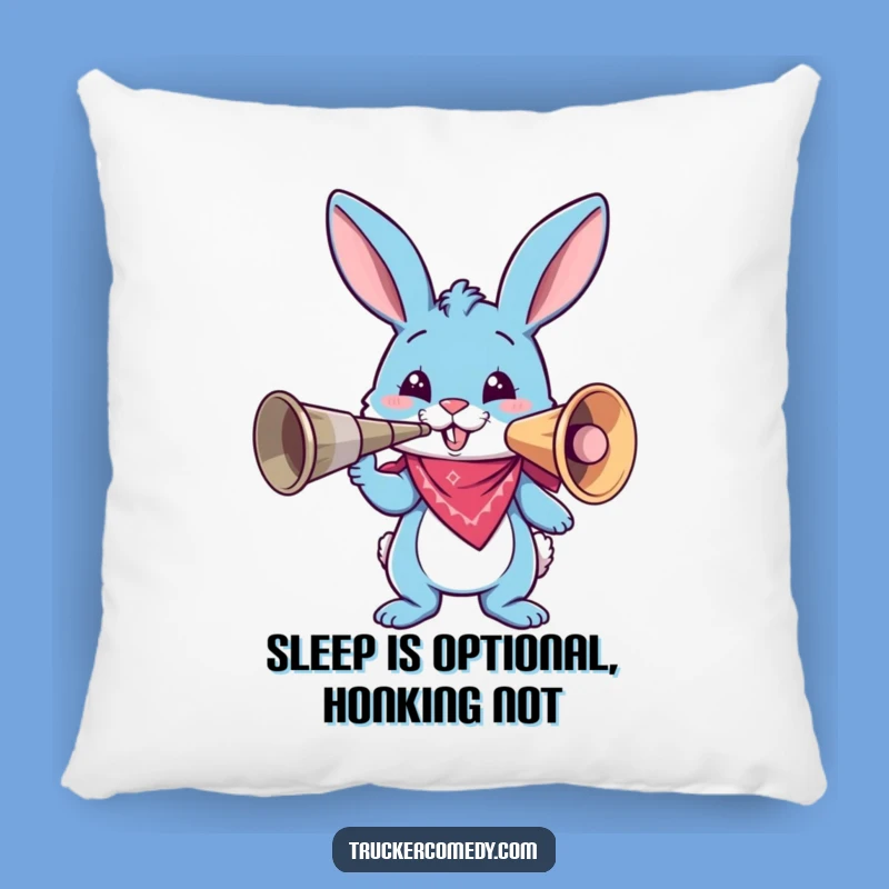 Funny Bunny Air Horn Pillow: Comfy Chaos for Your Couch!