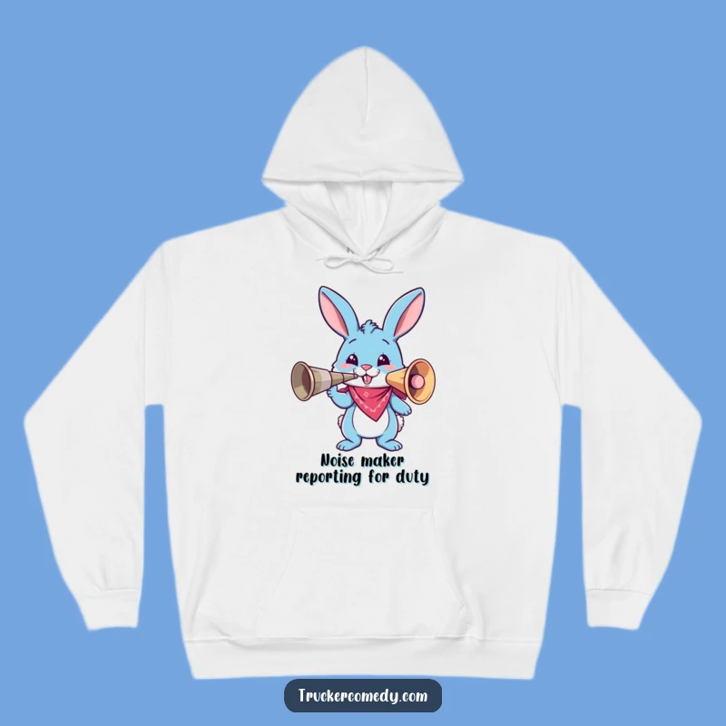 Funny Bunny Air Horn Hoodie: Cozy Chaos for Comical Comfort!
